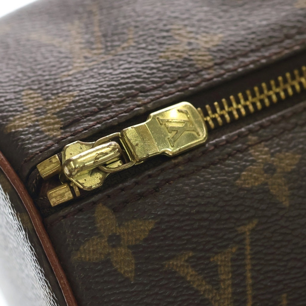 LOUIS VUITTON(ルイヴィトン) モノグラム パピヨン30 ハンドバッグ ブラウン レザー M51365 NO0021 ポーチ レディース