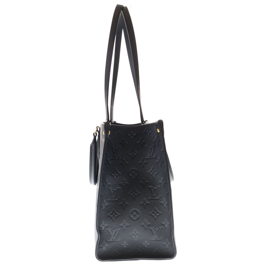LOUIS VUITTON(ルイヴィトン) モノグラムアンプラント オンザゴーMM ハンドバッグ ブラック レザー M45595 ゴールド金具 レディース
