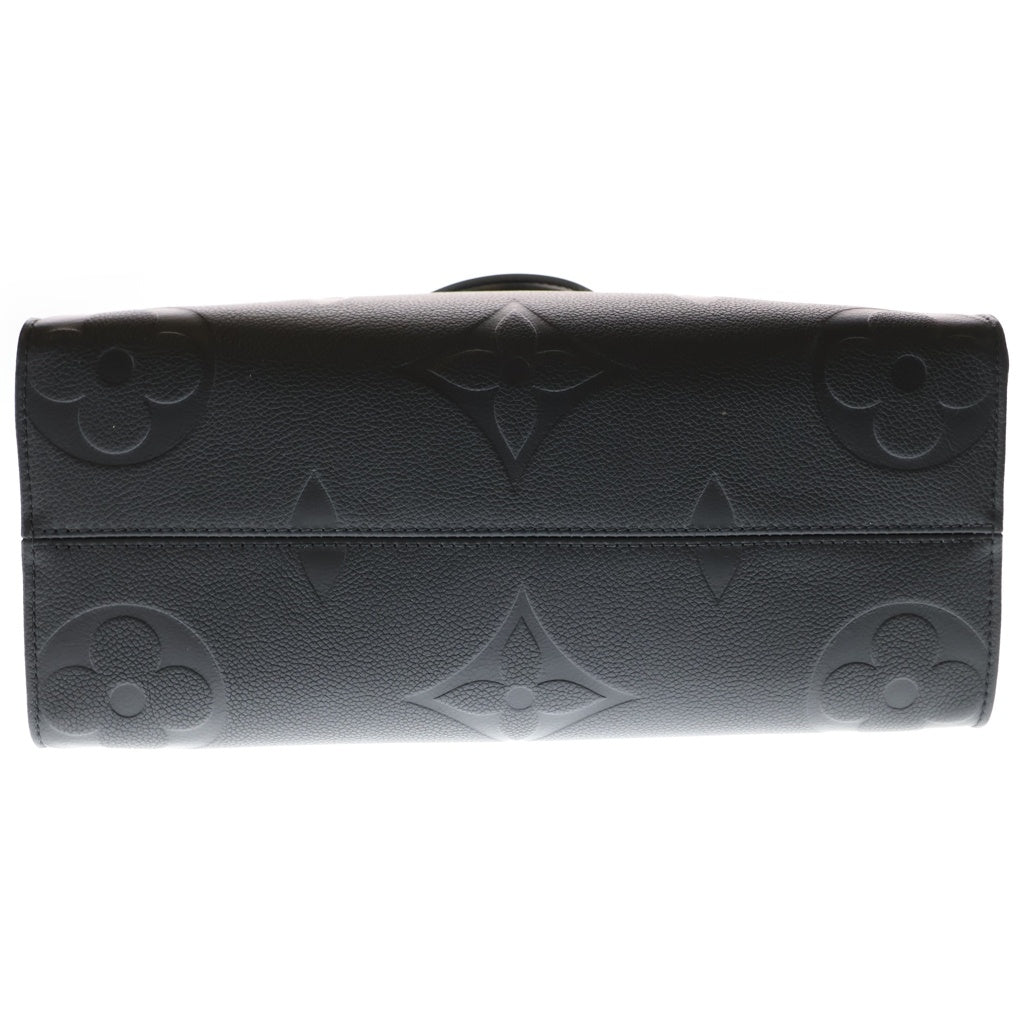 LOUIS VUITTON(ルイヴィトン) モノグラムアンプラント オンザゴーMM ハンドバッグ ブラック レザー M45595 ゴールド金具 レディース