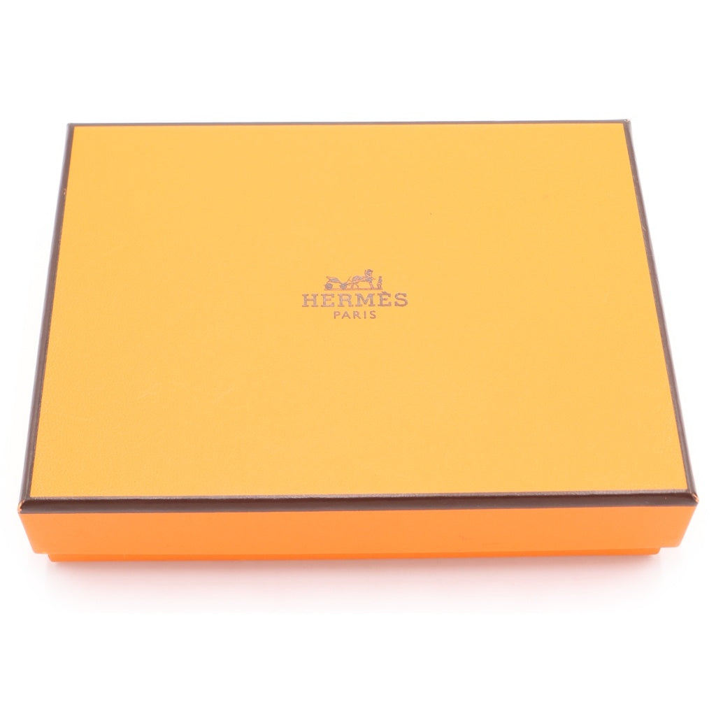 HERMES(エルメス) ベアン コンパクト ウォレット 二つ折り財布 エトゥープ エプソン シルバー金具 ベージュ W刻印 レディース