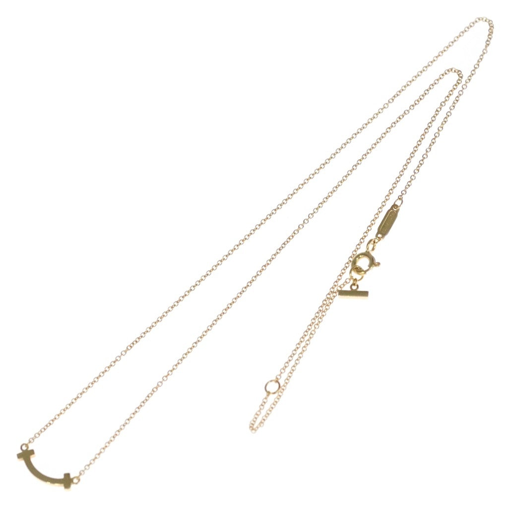 TIFFANY & Co.(ティファニー) Tスマイル ミニ ネックレス イエローゴールド レディース