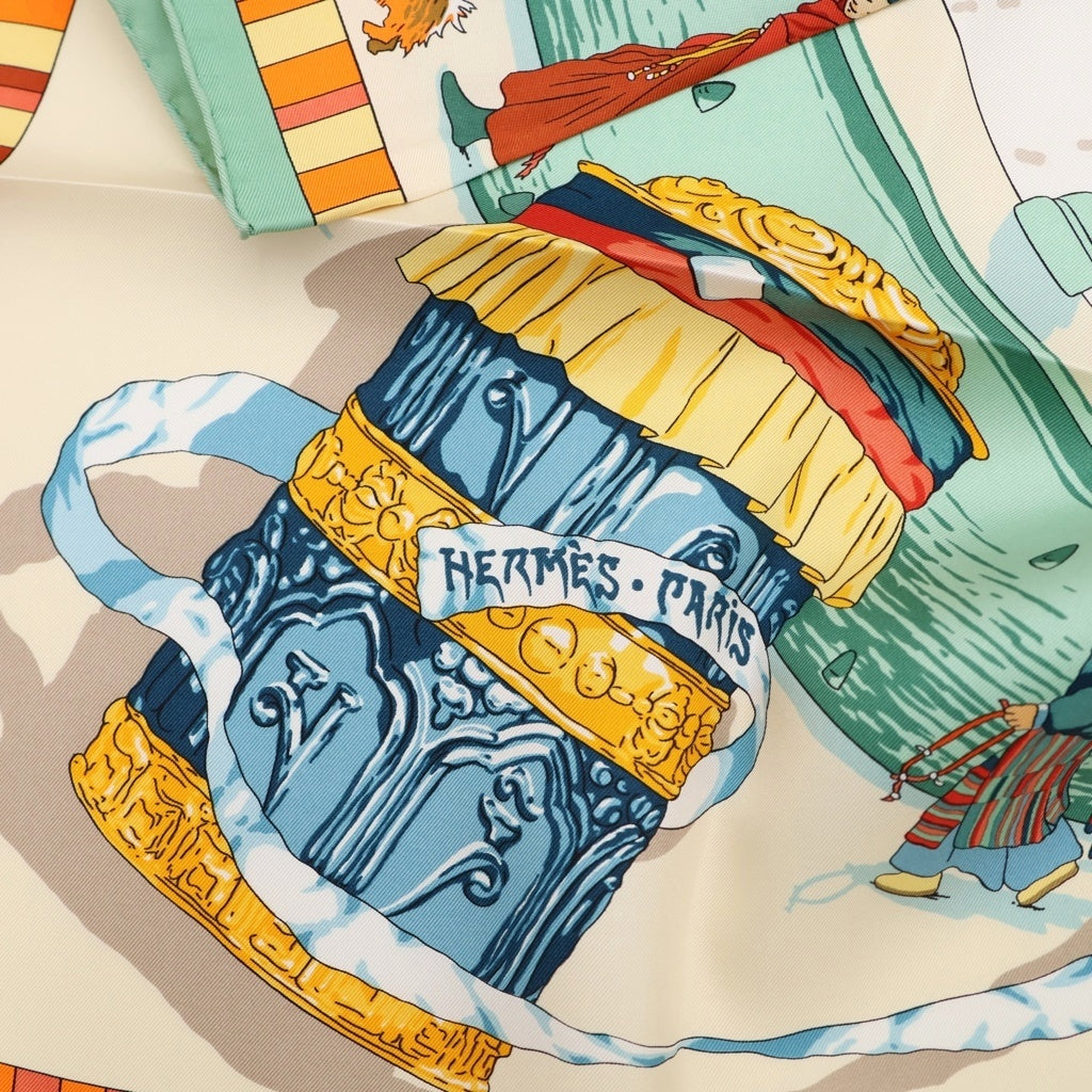 HERMES(エルメス) カレ90 Prieres an vent 風の中の祈り スカーフ マルチカラー レディース