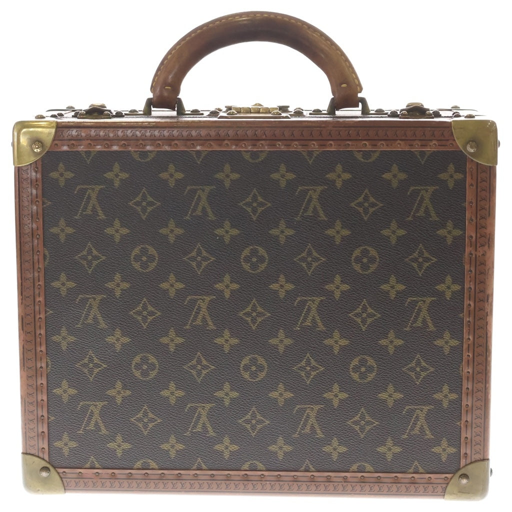 LOUIS VUITTON(ルイヴィトン) モノグラム コトヴィル35 PVC レザー ビジネスバッグ ブリーフケース トランクケース ブラウン レディース
