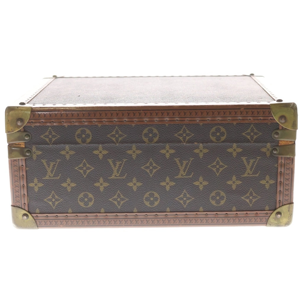 LOUIS VUITTON(ルイヴィトン) モノグラム コトヴィル35 PVC レザー ビジネスバッグ ブリーフケース トランクケース ブラウン レディース