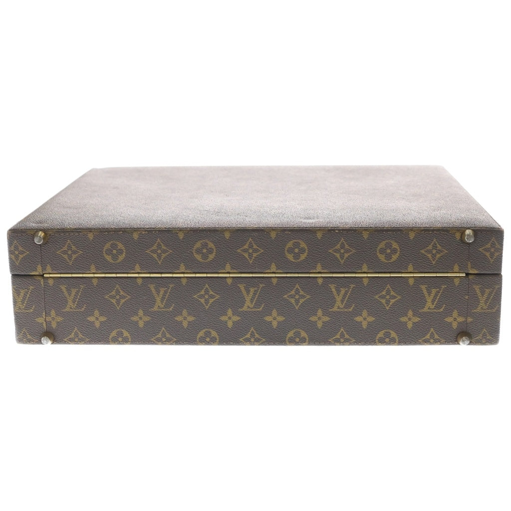 LOUIS VUITTON(ルイヴィトン) モノグラム クラッシャー ハンドバッグ トランク ビジネスバッグ ブラウン PVCレザー M53122 ゴールド金具 レディース