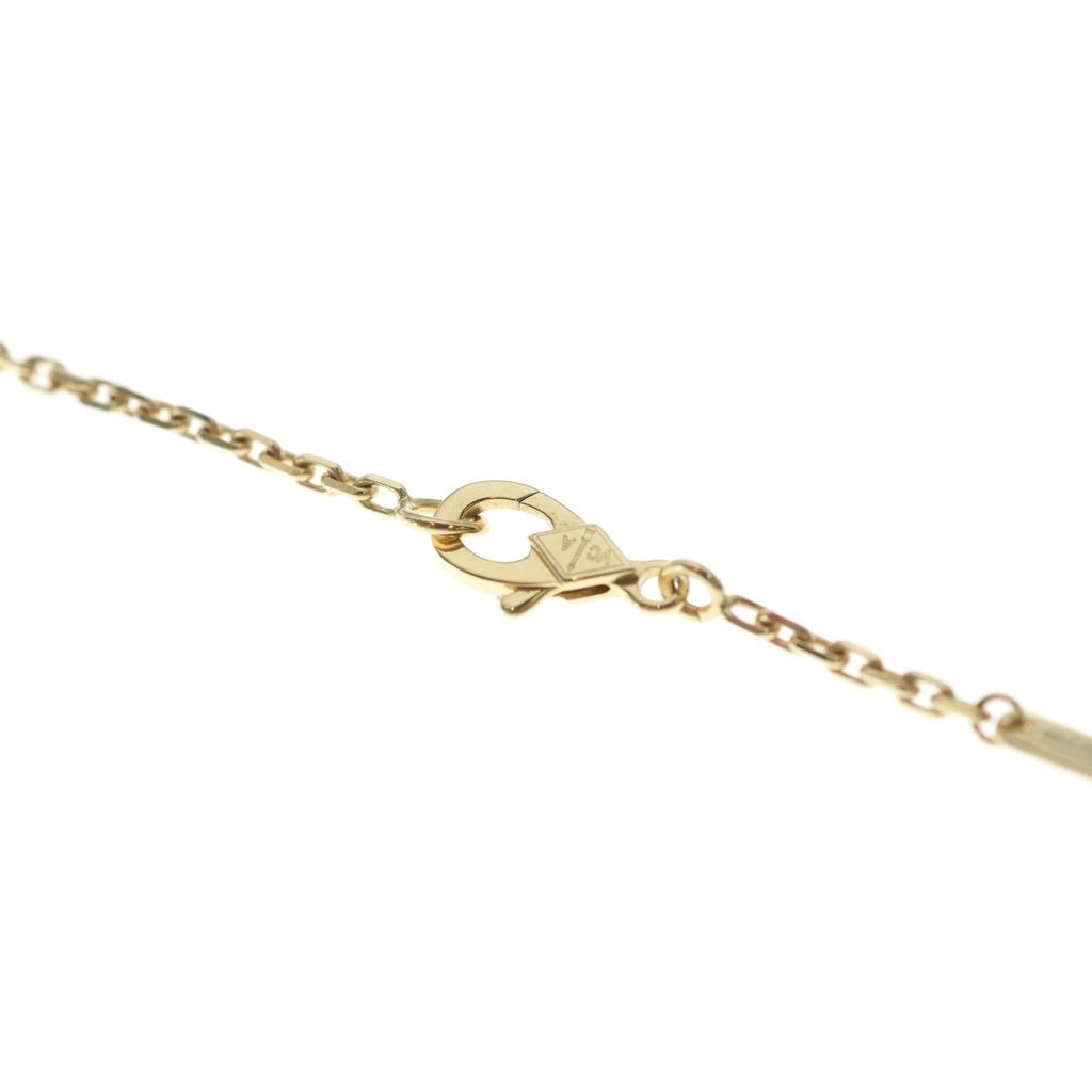 Van Cleef & Arpels(ヴァンクリーフアンドアーペル) マジックアルハンブラ 1モチーフ マザーオブパール ロングネックレス ペンダント チェーン イエローゴールド Au750YG VCAR049L00 レディース