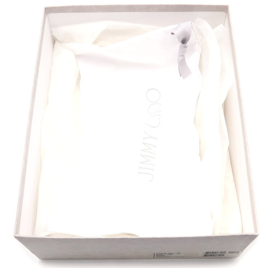 JIMMY CHOO(ジミーチュウ) ROME/F レザー ローカットスニーカー ホワイト×ピンク #36 レディース
