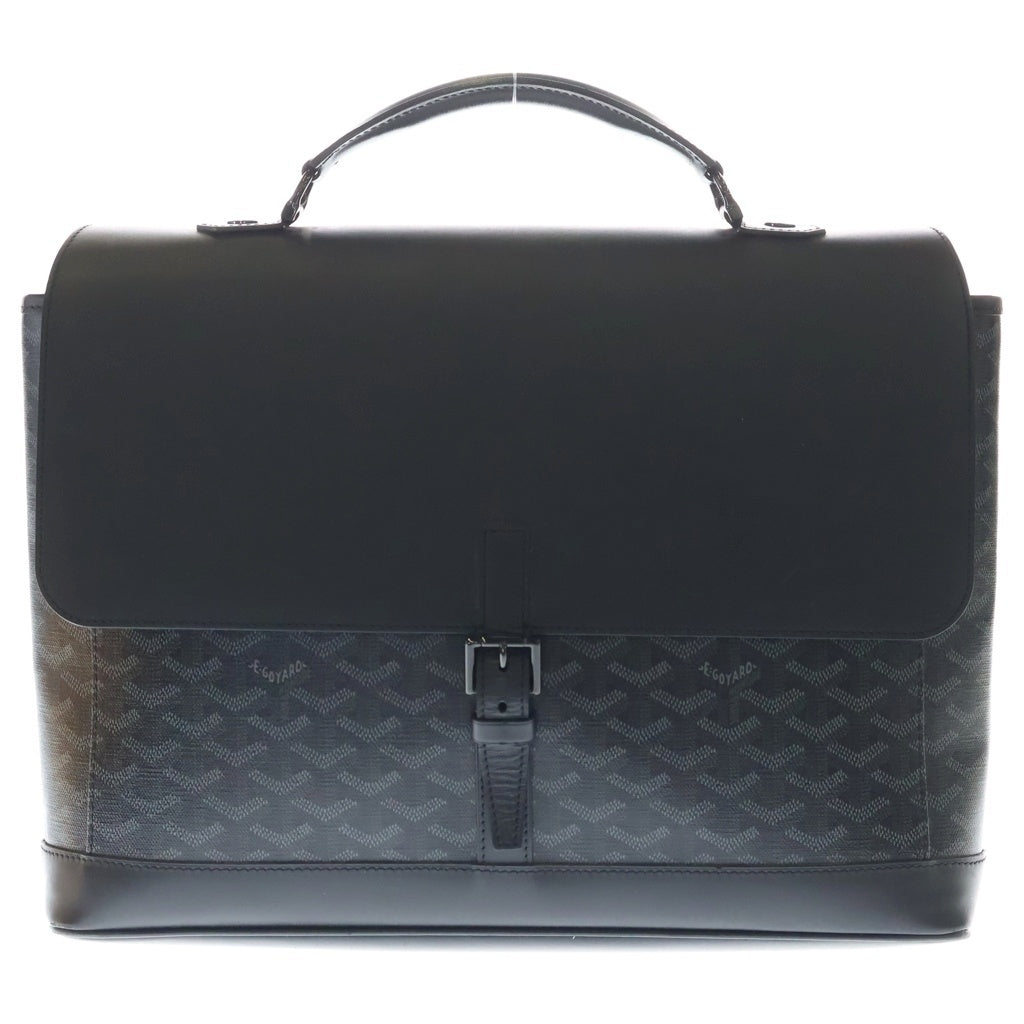 GOYARD(ゴヤール) シタダン PM ビジネスバッグ ハンドバッグ ブラック レザー ブラック金具