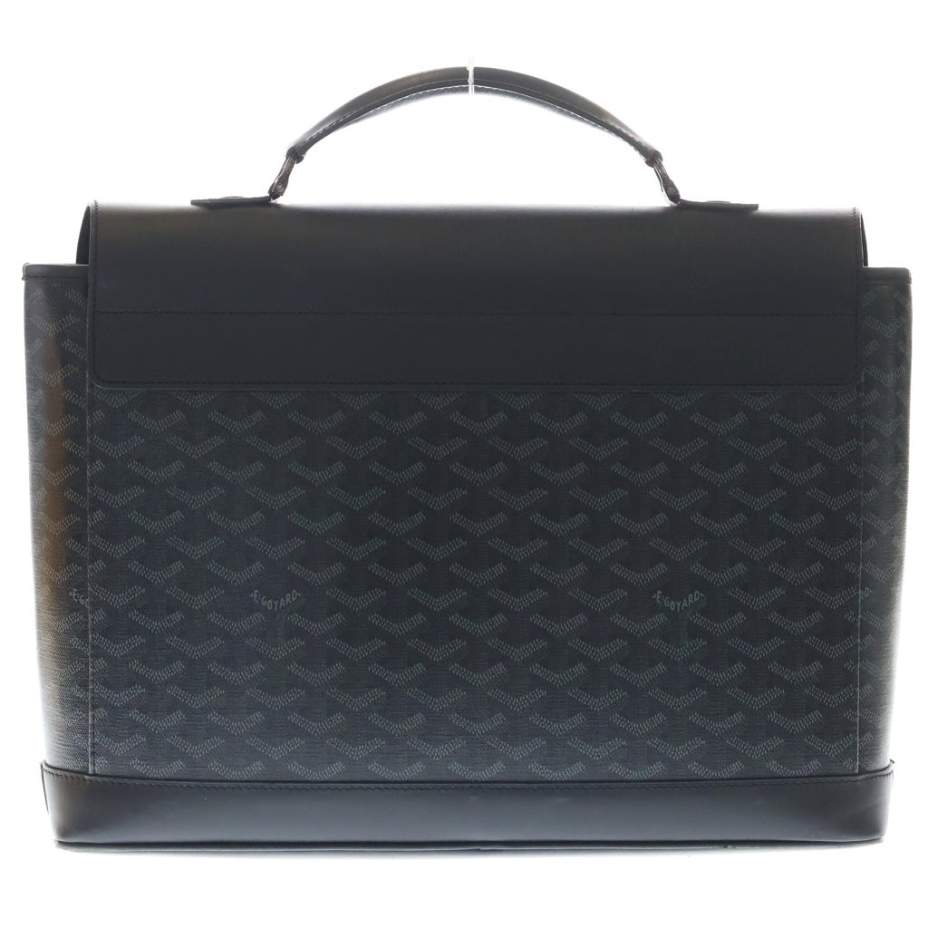 GOYARD(ゴヤール) シタダン PM ビジネスバッグ ハンドバッグ ブラック レザー ブラック金具