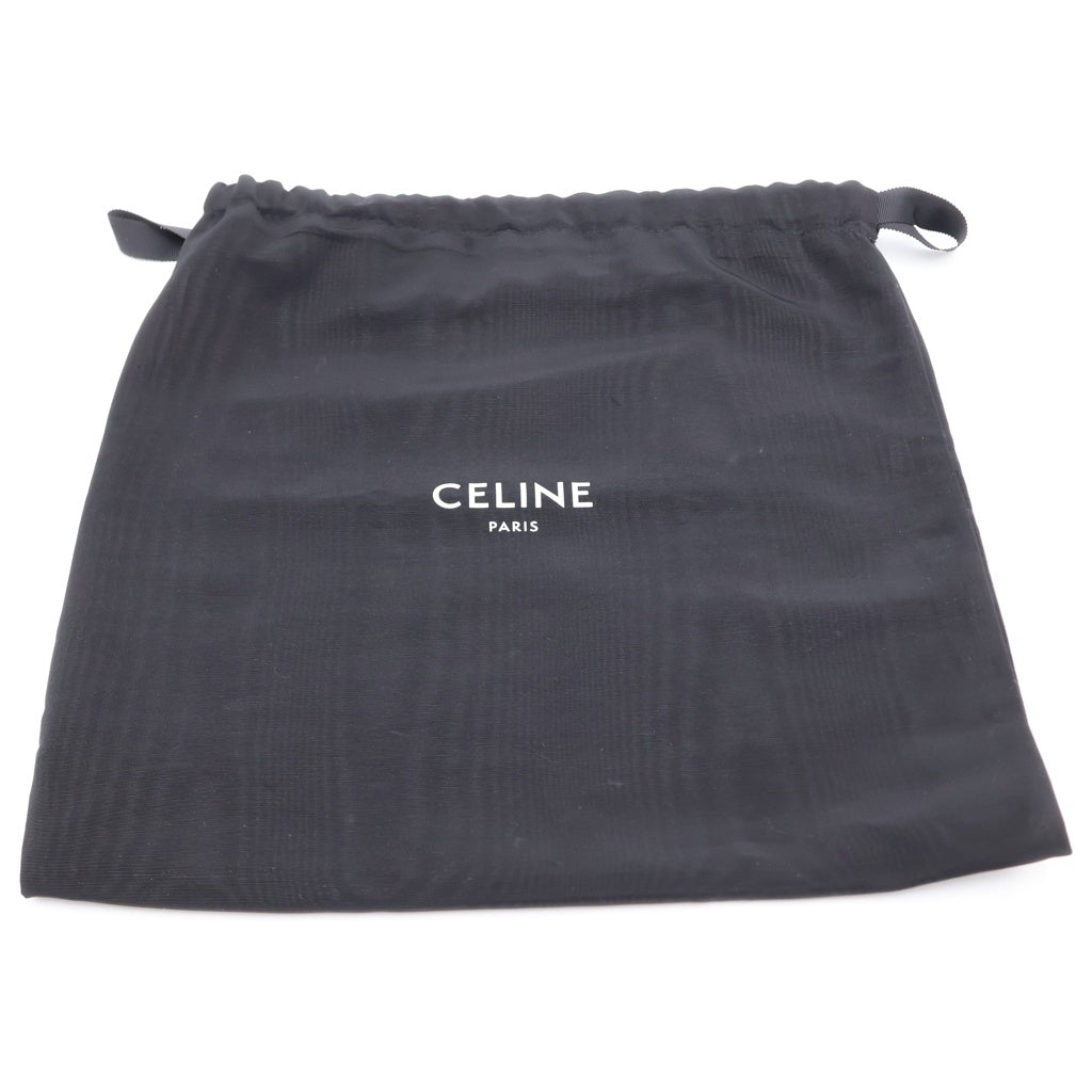 CELINE(セリーヌ) ベルトバッグ ナノ 2WAYハンドバッグ ショルダーバッグ グレー レザー ゴールド金具 レディース
