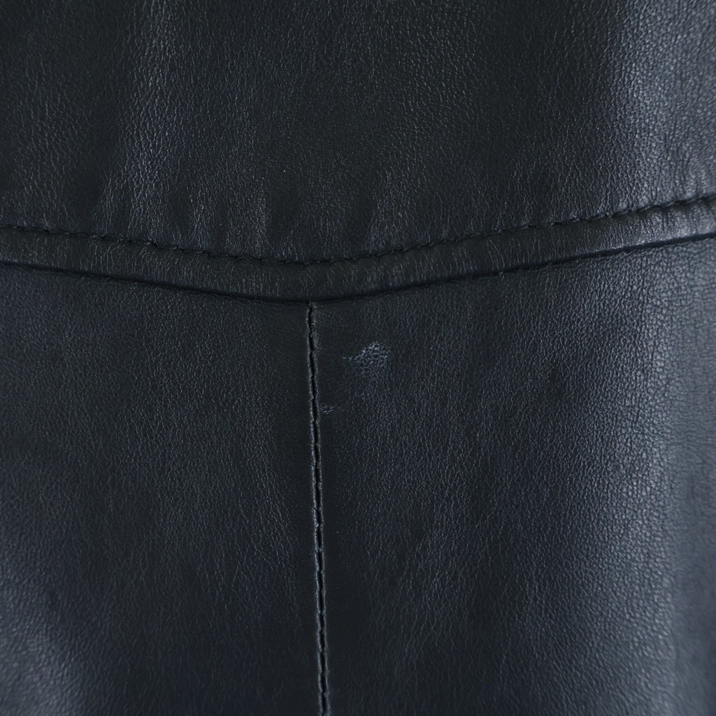 UNITED TOKYO(ユナイテッド トウキョウ) 17SS ラムレザー ダブル ジップアップ ライダース ジャケット ブラック 406152002