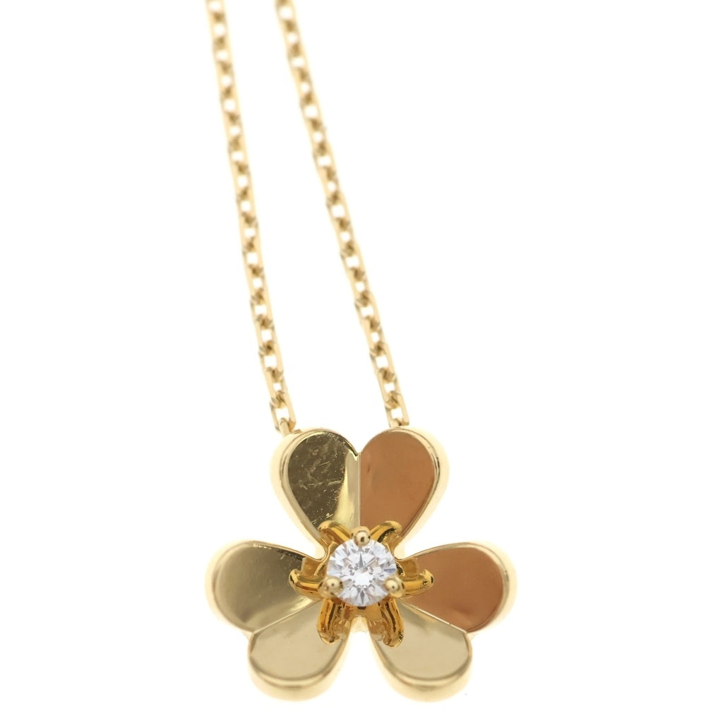 Van Cleef & Arpels(ヴァンクリーフアンドアーペル) フリヴォル ミニ ネックレス 1P ダイヤ K18イエローゴールド ゴールド VCARP0J100 レディース