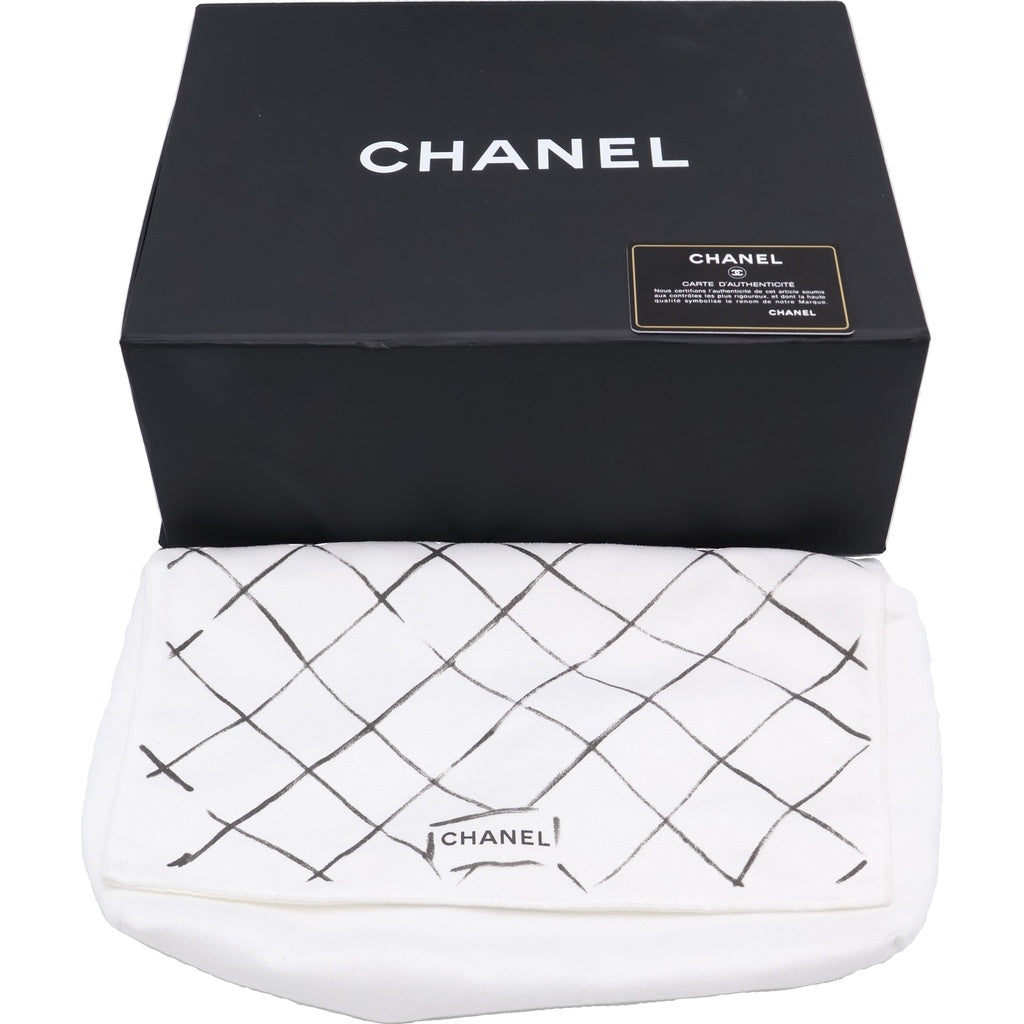 CHANEL(シャネル) マトラッセ25 WフラップWチェーンショルダーバッグ ブラック キャビアスキン A01112 シルバー金具 レディース