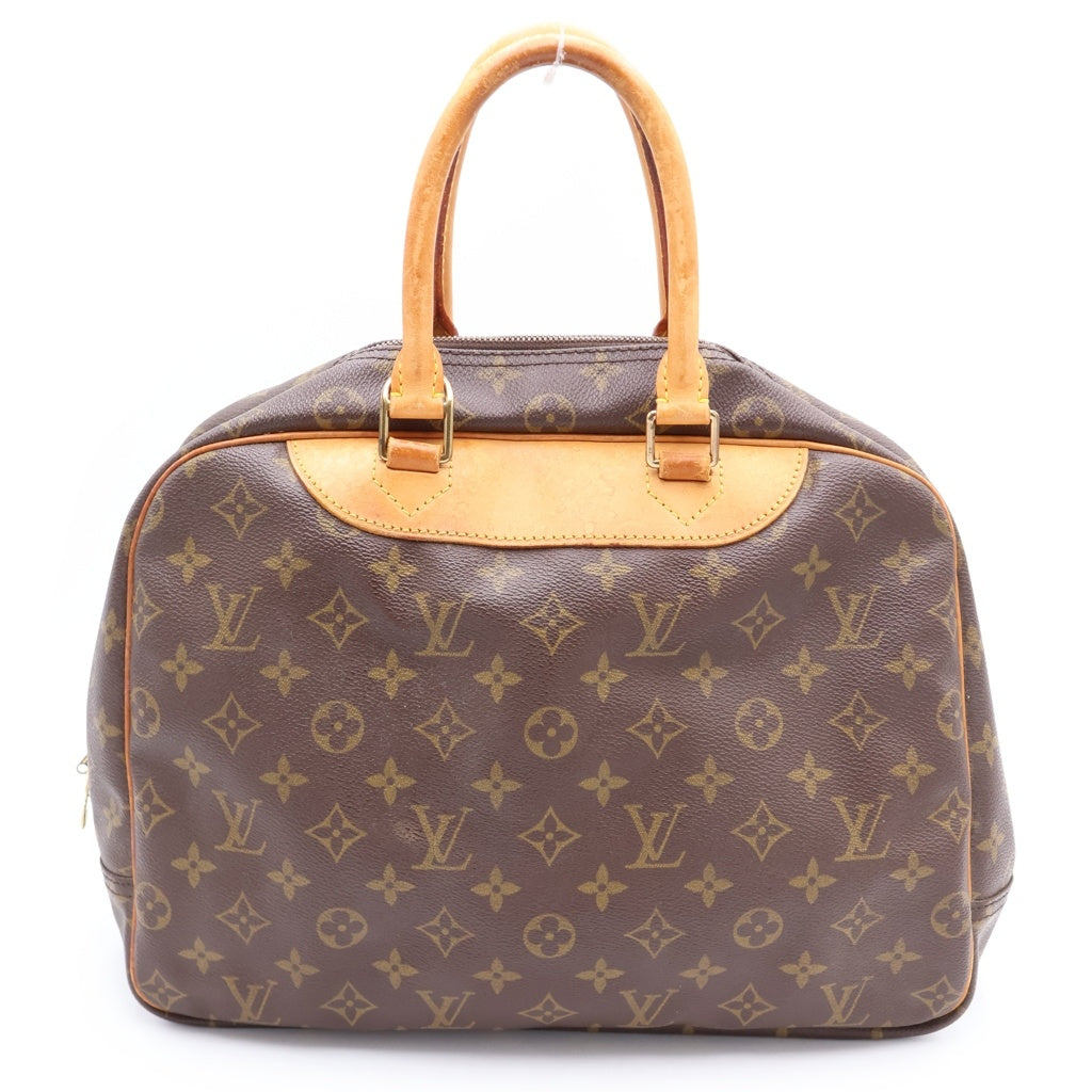 LOUIS VUITTON(ルイヴィトン) モノグラム ドーヴィル PVC レザー ハンドバッグ ブラウン M47270 レディース
