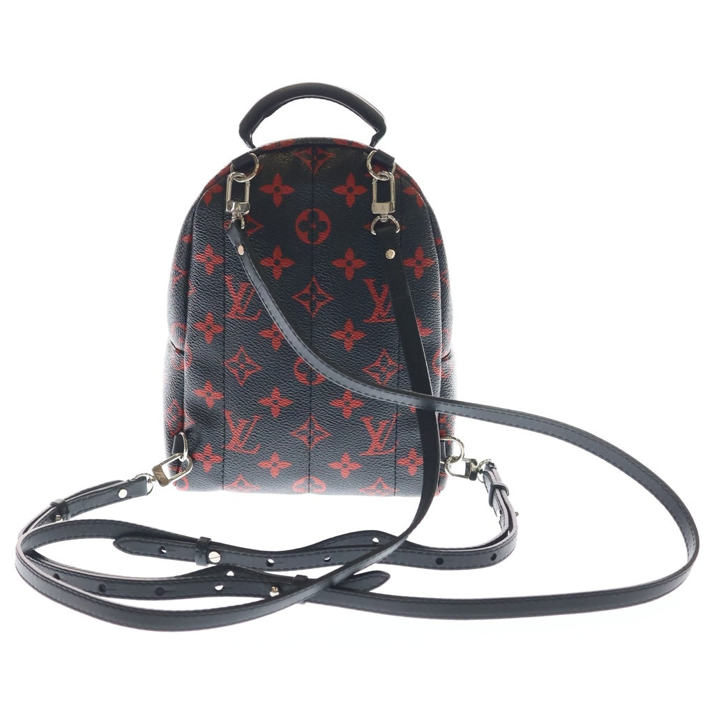 LOUIS VUITTON(ルイヴィトン) モノグラム アンフラルージュ パームスプリングス PVC レザー バックパック リュックサック ICタイプ ブラック/レザー M41457 レディース