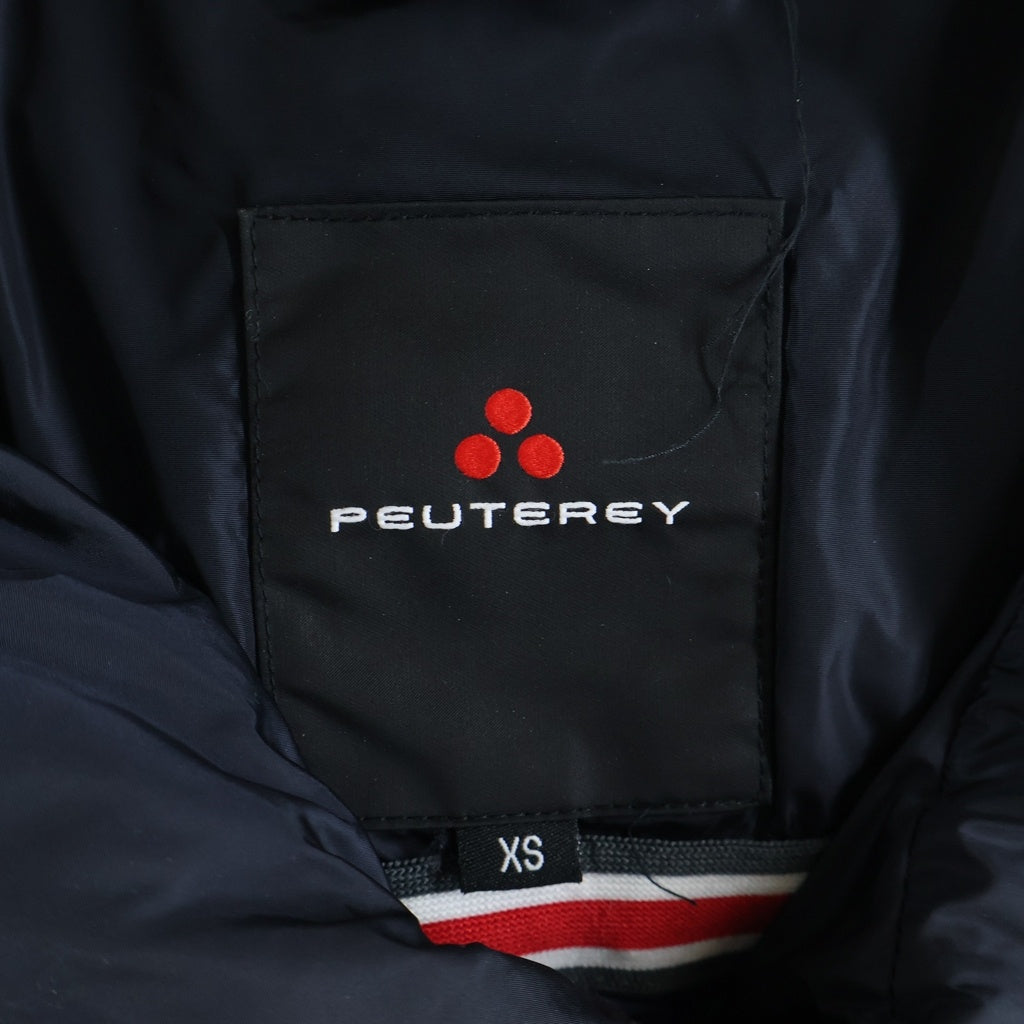 PEUTEREY(ピューテリー) フーデッドダウンコート ロングダウンジャケット フード ブラック 47233270