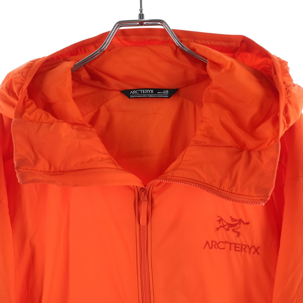 ARC'TERYX(アークテリクス) ロゴ ナイロン フーディー ジャケット ジップアップ パーカー ブルゾン アウター #M オレンジ
