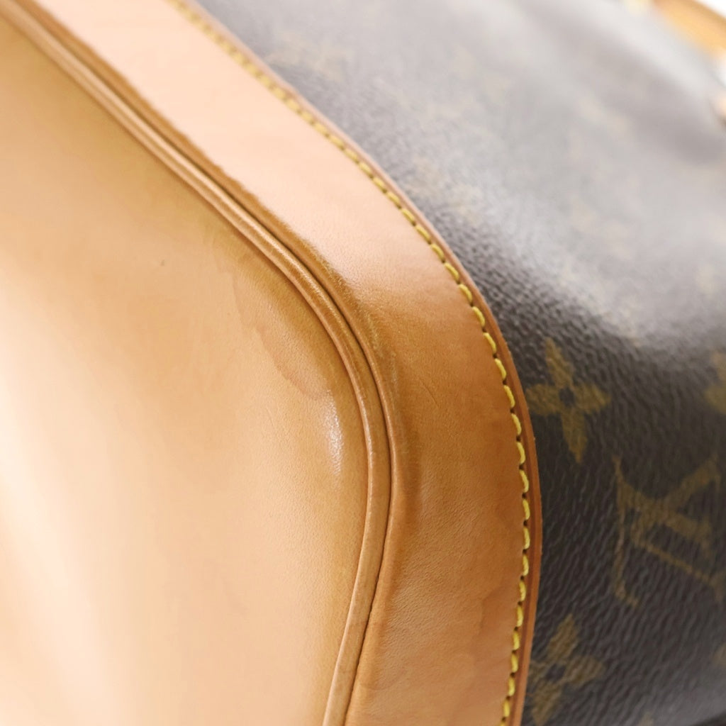 LOUIS VUITTON(ルイヴィトン) モノグラム アルマPM 新型 ハンドバッグ ショルダーバッグ ブラウン レザー×PVC M53151 ゴールド金具 レディース
