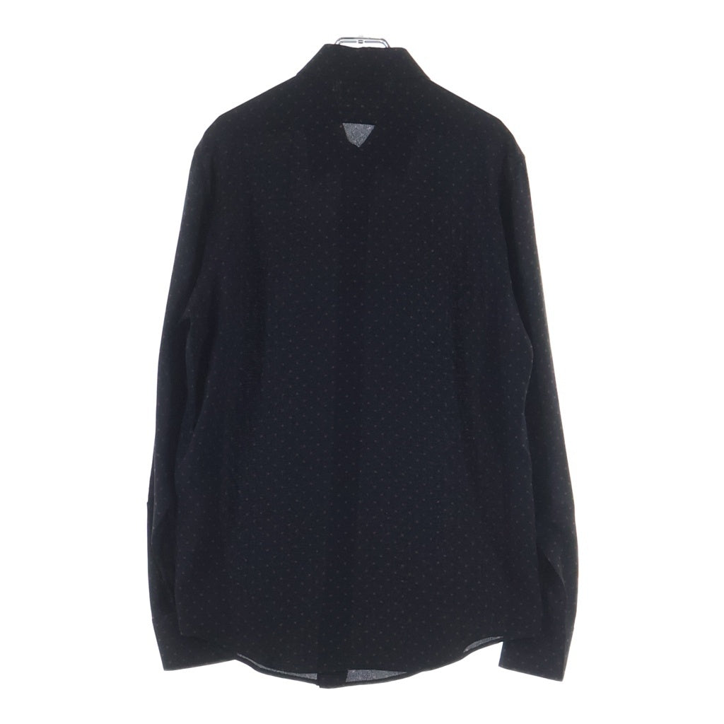 CELINE(セリーヌ) トリオンフ 総柄 シルク 長袖シャツ 37 ブラック 2C813397V.96NX