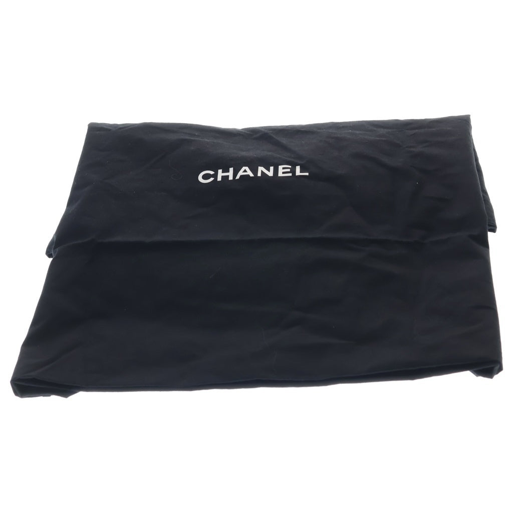 CHANEL(シャネル) ドーヴィルショッピングGM トートバッグ ハンドバッグ ブラック×ベージュ ラフィア シルバー金具 レディース