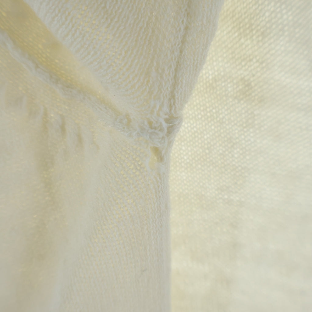 HELMUT LANG(ヘルムートラング) Vネックカットソー サマーニット アイボリー #M