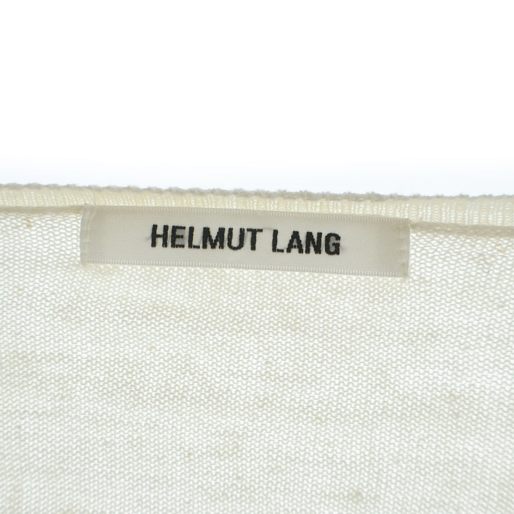 HELMUT LANG(ヘルムートラング) Vネックカットソー サマーニット アイボリー #M