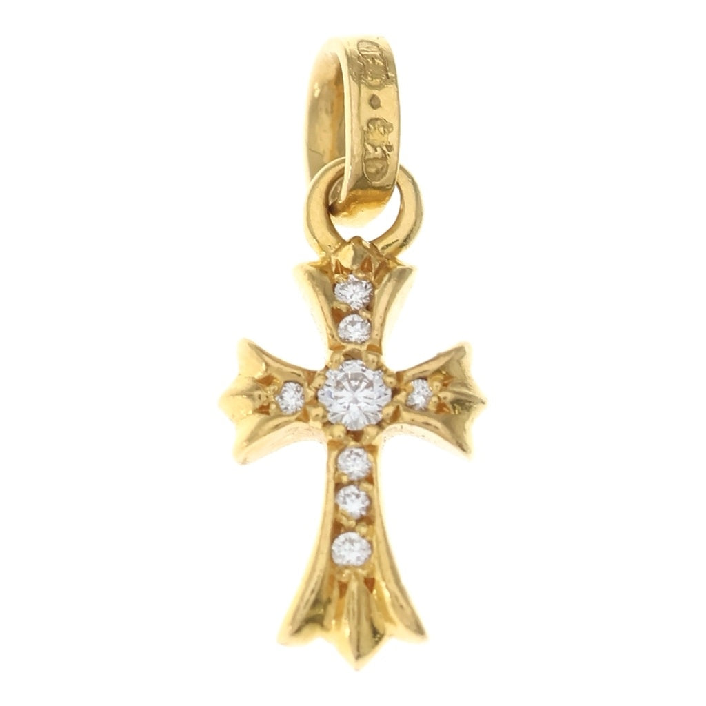 CHROME HEARTS(クロムハーツ) 22K CRS BBYFAT P/DIA ベイビーファットクロス PAVEダイヤ ペンダントトップ ゴールド BCA035