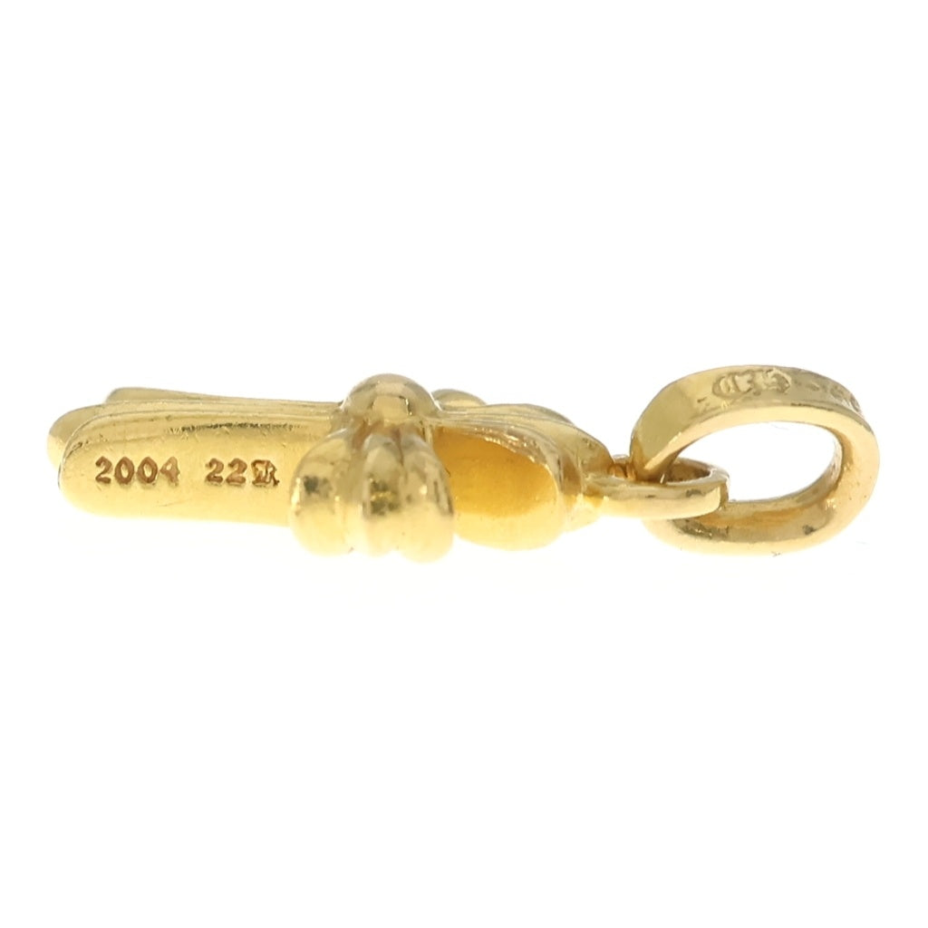 CHROME HEARTS(クロムハーツ) 22K CRS BBYFAT P/DIA ベイビーファットクロス PAVEダイヤ ペンダントトップ ゴールド BCA035