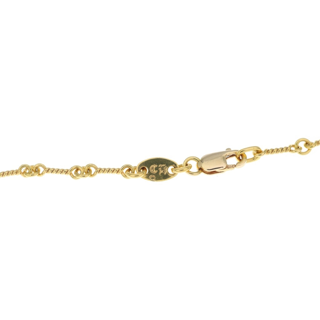 CHROME HEARTS(クロムハーツ) 22K NECKCHAIN T18 ツイストチェーンネックレス 18inch ゴールド BCA014