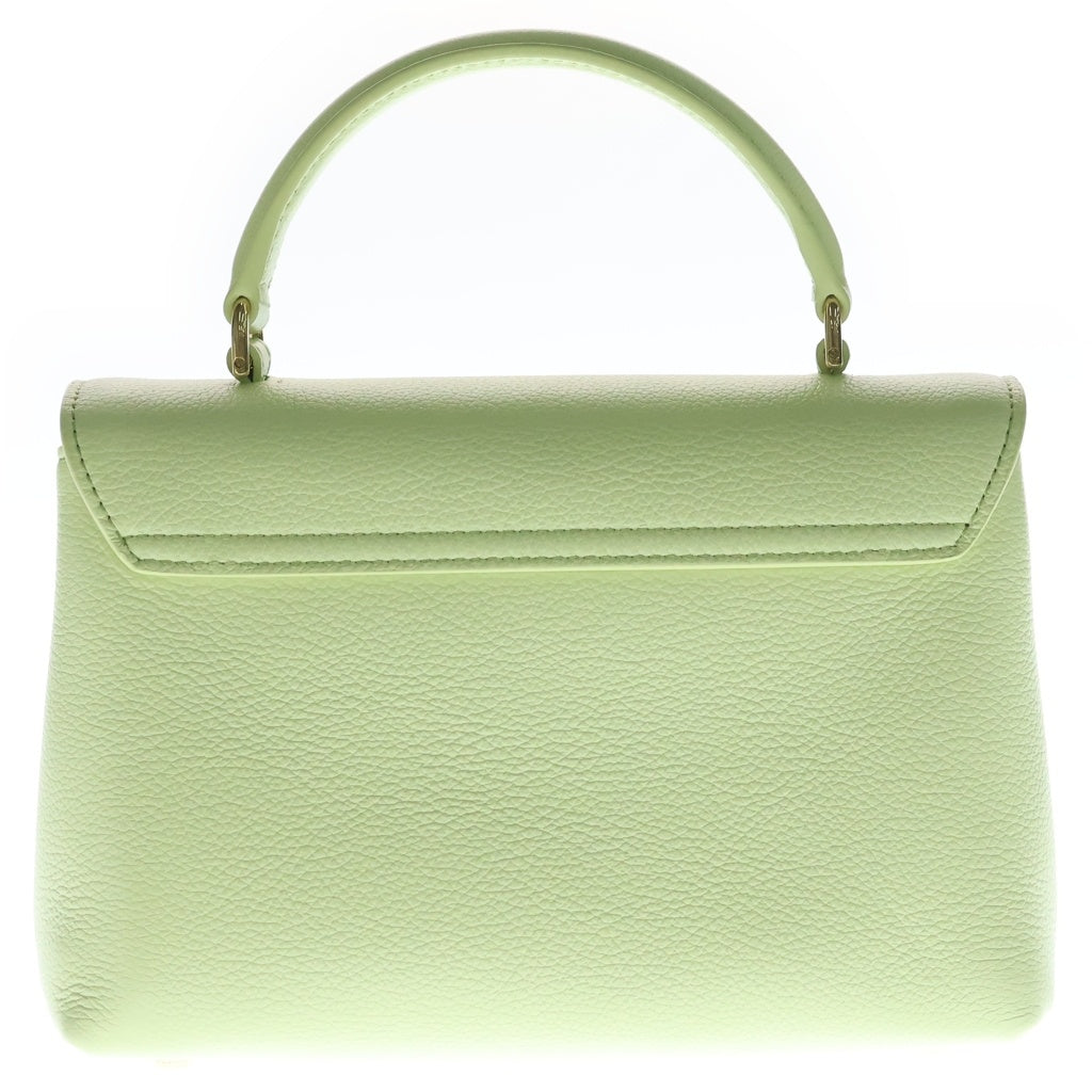 CELINE(セリーヌ) セリーヌ ティーン ニノ 2WAYハンドバッグ ショルダーバッグ ライトグリーン レザー ゴールド金具 レディース