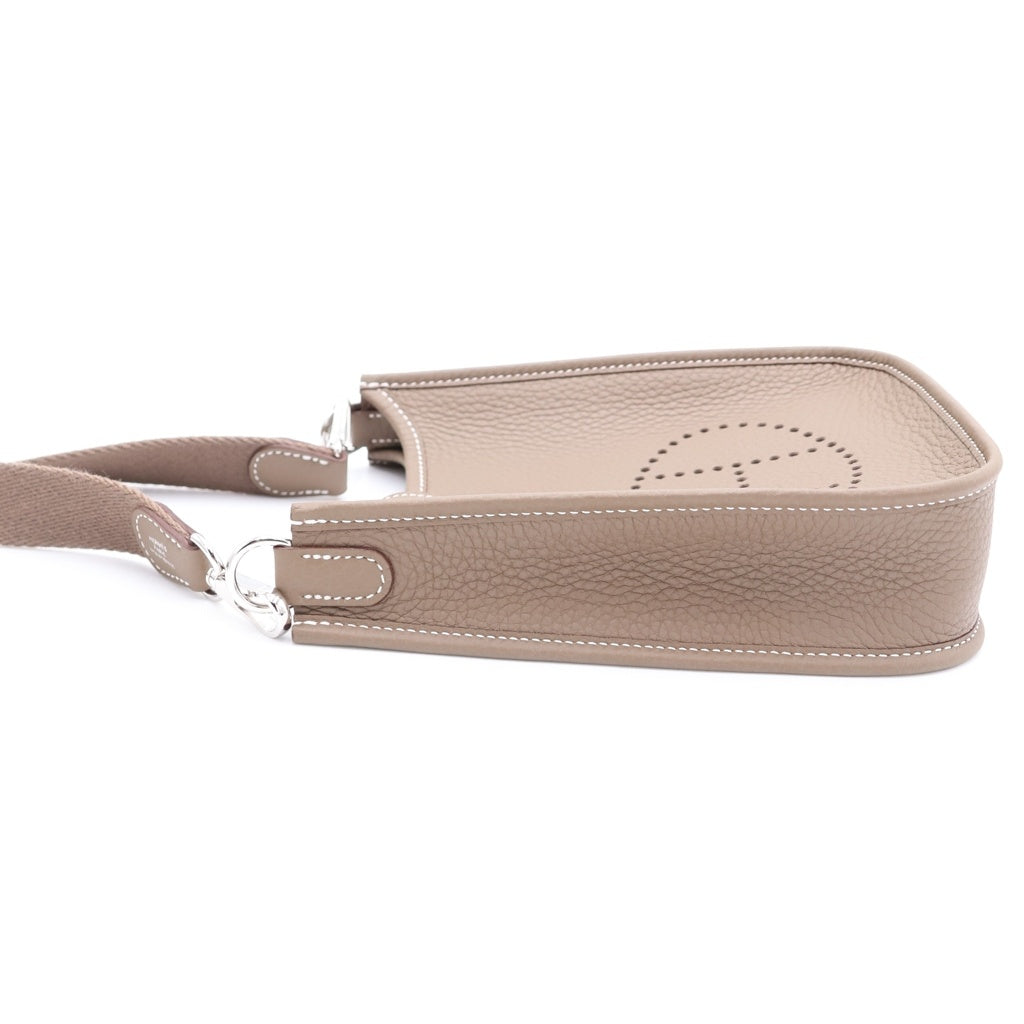 HERMES(エルメス) エブリンTPM エトゥープ ショルダーバッグ グレージュ レザートゴ K刻印 シルバー金具 レディース