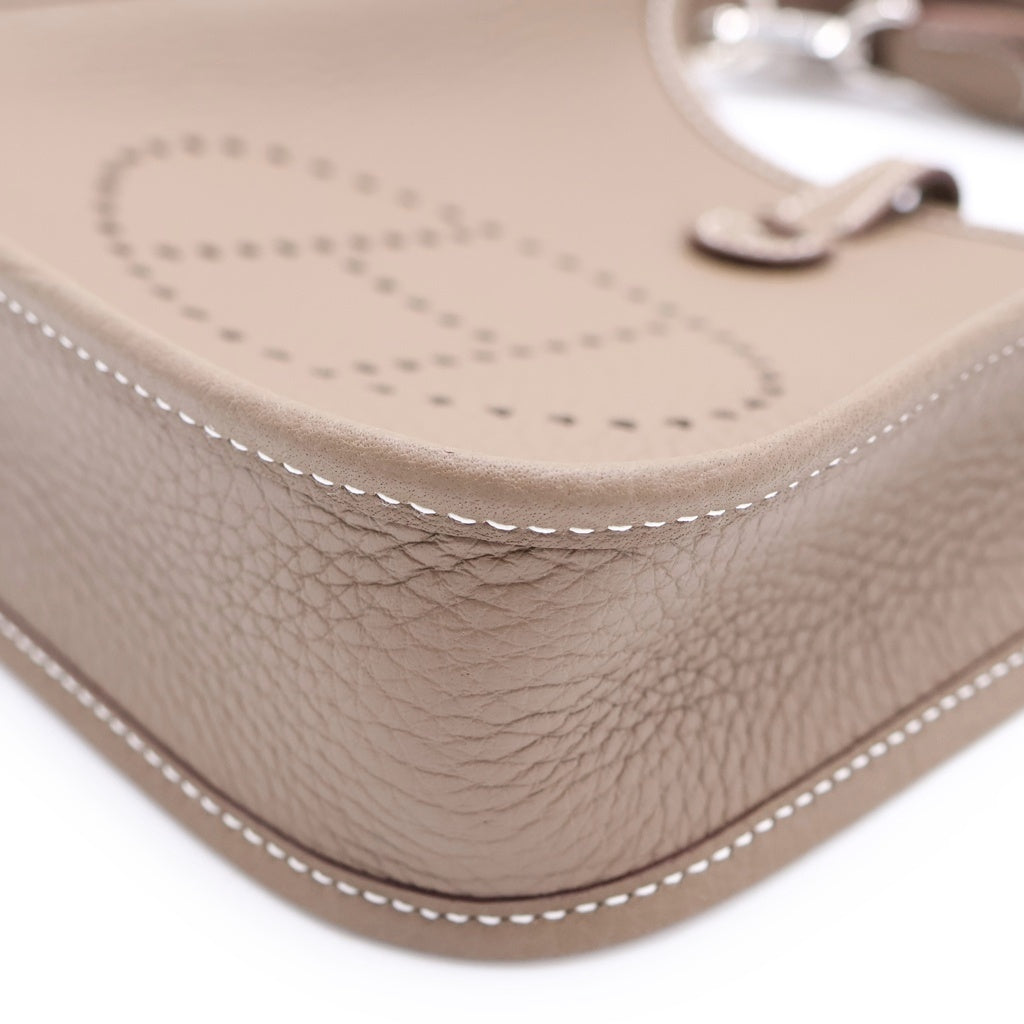 HERMES(エルメス) エブリンTPM エトゥープ ショルダーバッグ グレージュ レザートゴ K刻印 シルバー金具 レディース