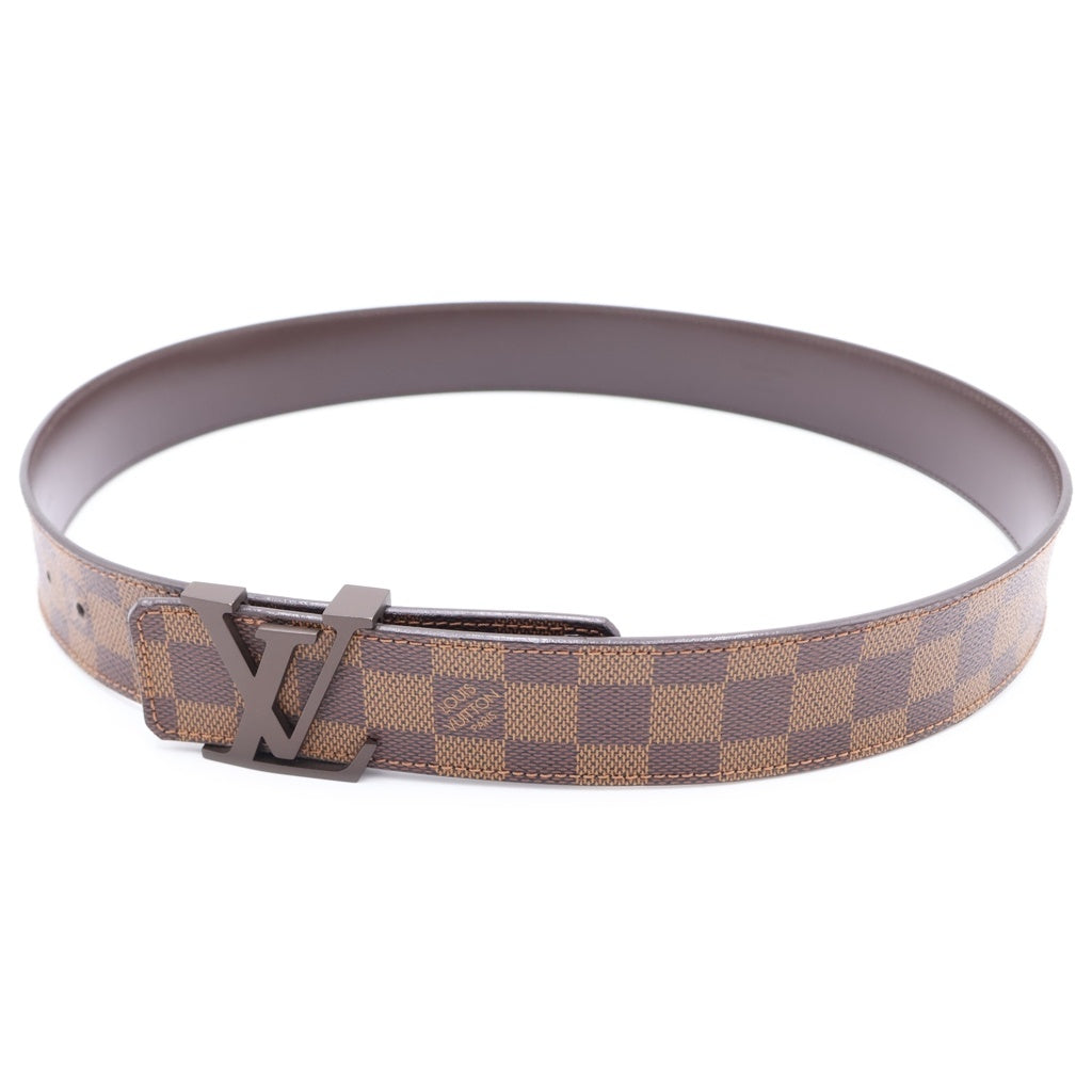 LOUIS VUITTON(ルイヴィトン) ダミエ サンチュール LVイニシャル レザーベルト ブラウン M9807
