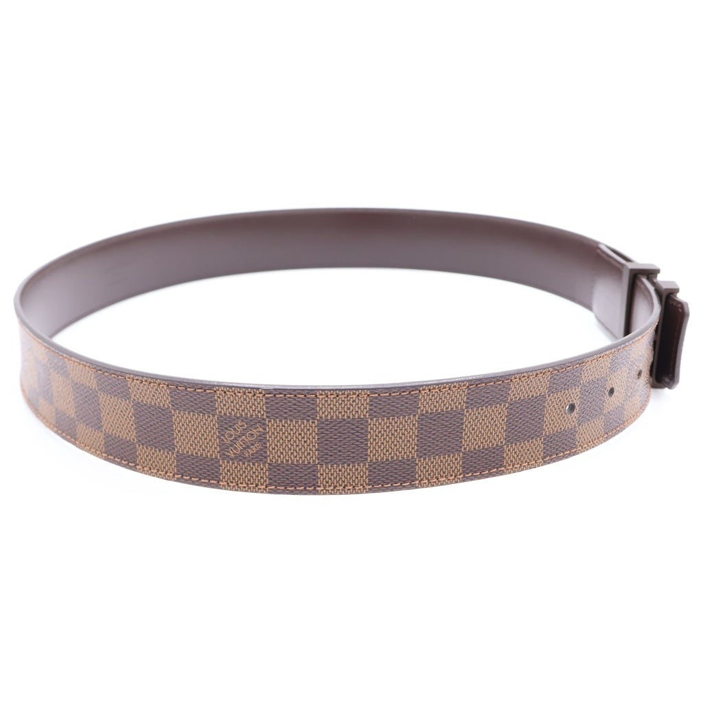 LOUIS VUITTON(ルイヴィトン) ダミエ サンチュール LVイニシャル レザーベルト ブラウン M9807