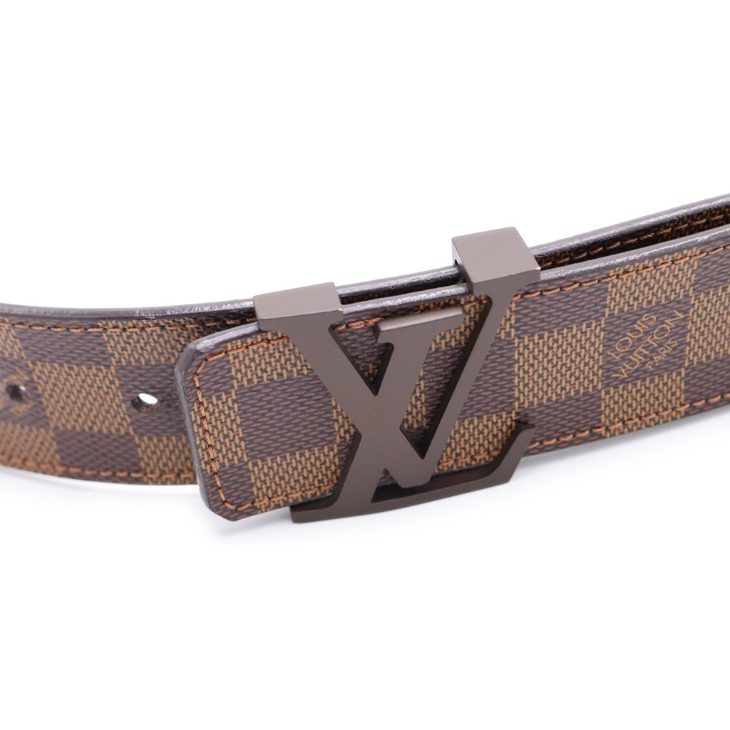 LOUIS VUITTON(ルイヴィトン) ダミエ サンチュール LVイニシャル レザーベルト ブラウン M9807