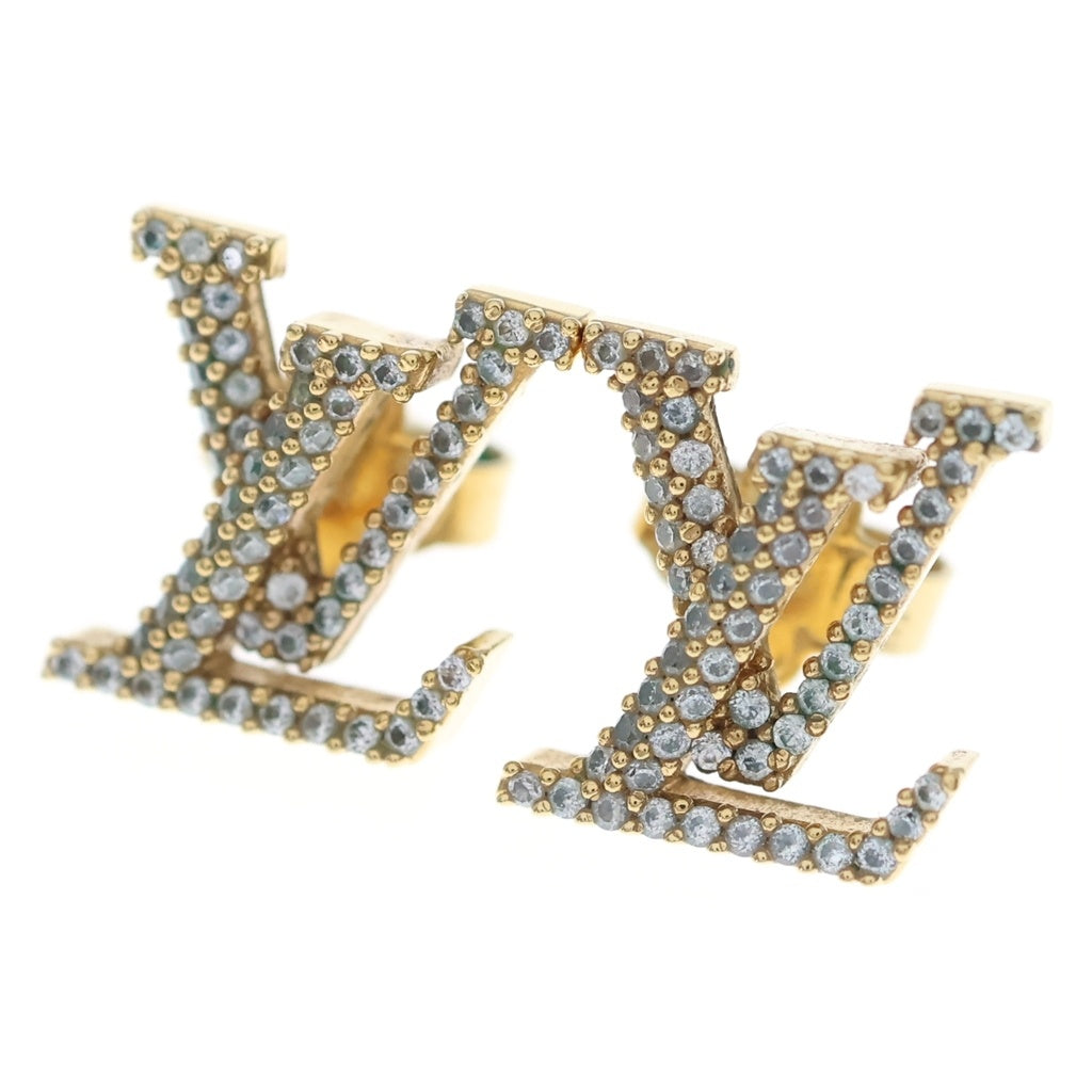 LOUIS VUITTON(ルイヴィトン) LVアイコニック ラインストーン ピアス ゴールド GP M00609 レディース