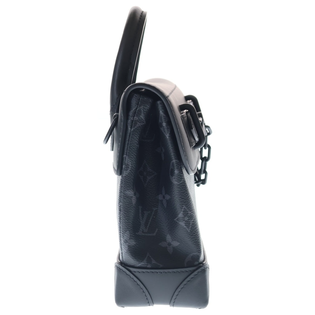 LOUIS VUITTON(ルイヴィトン) モノグラム エクリプス スティーマー PM ショルダーバッグ ブラック ノワール PVCレザー M46953 ブラック金具