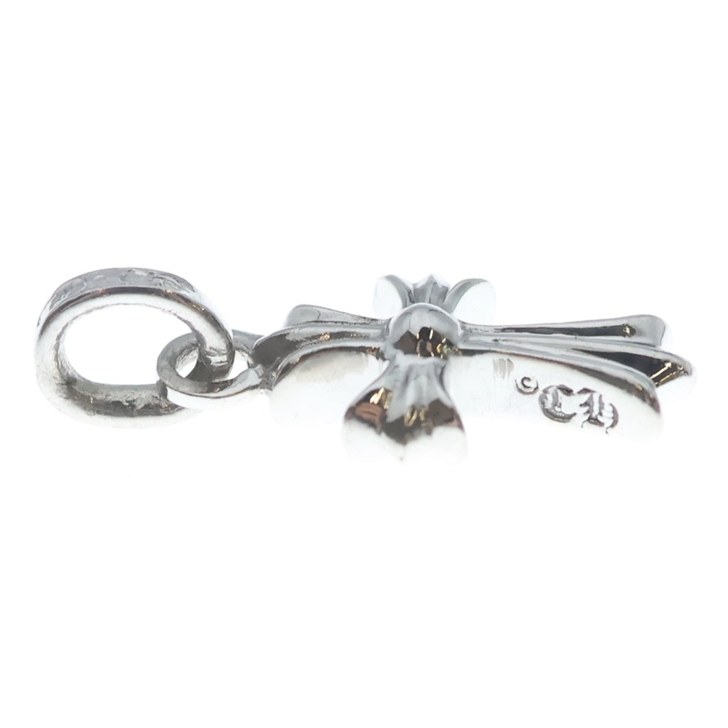 CHROME HEARTS(クロムハーツ) 18KWG CRS BBYFAT P ベイビーファットクロス PAVEピンクサファイア ペンダントトップ ホワイトゴールド