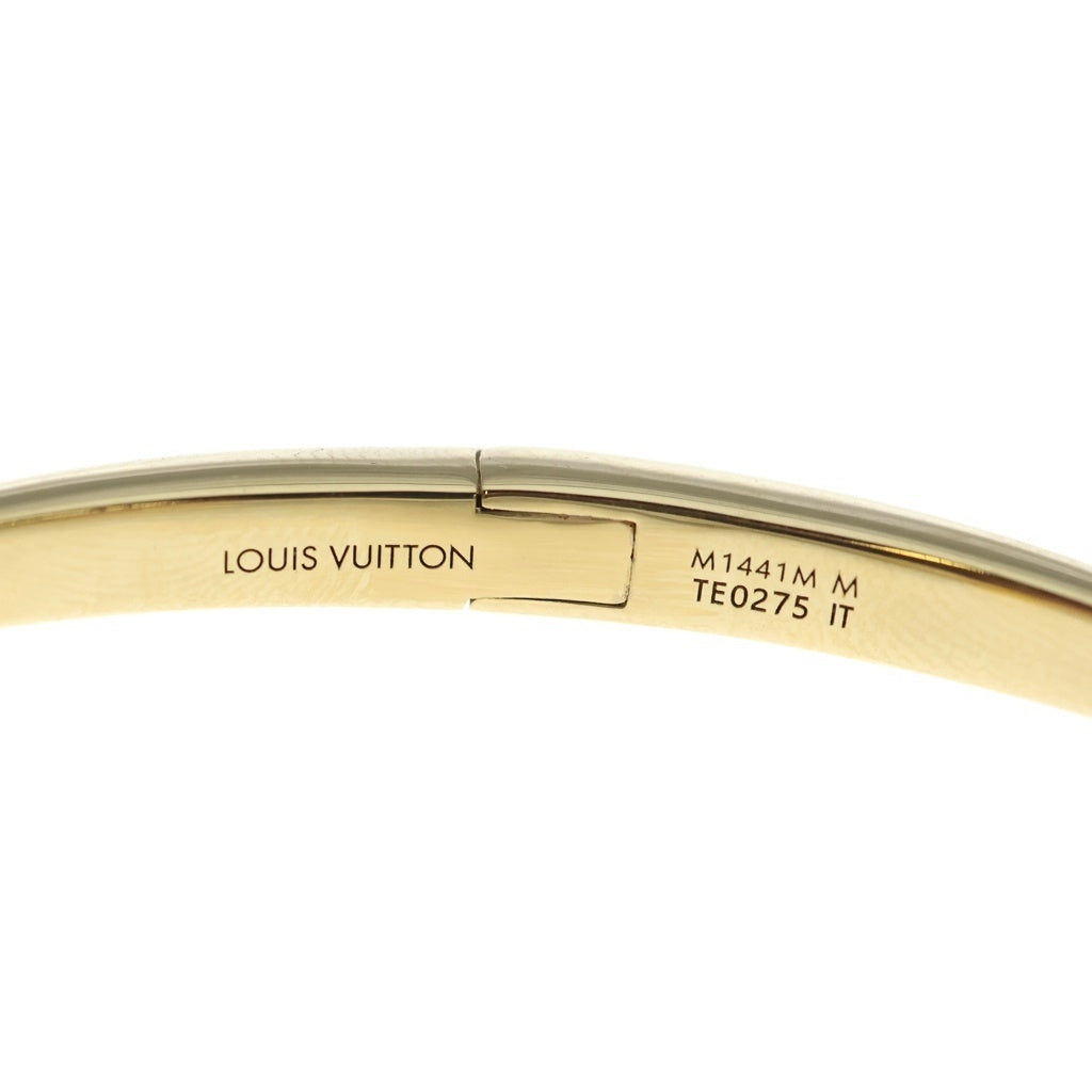 LOUIS VUITTON(ルイヴィトン) ルイゼット シグネチャー ブレスレット オープンバングル メタル LVロゴ ゴールド M1441M レディース