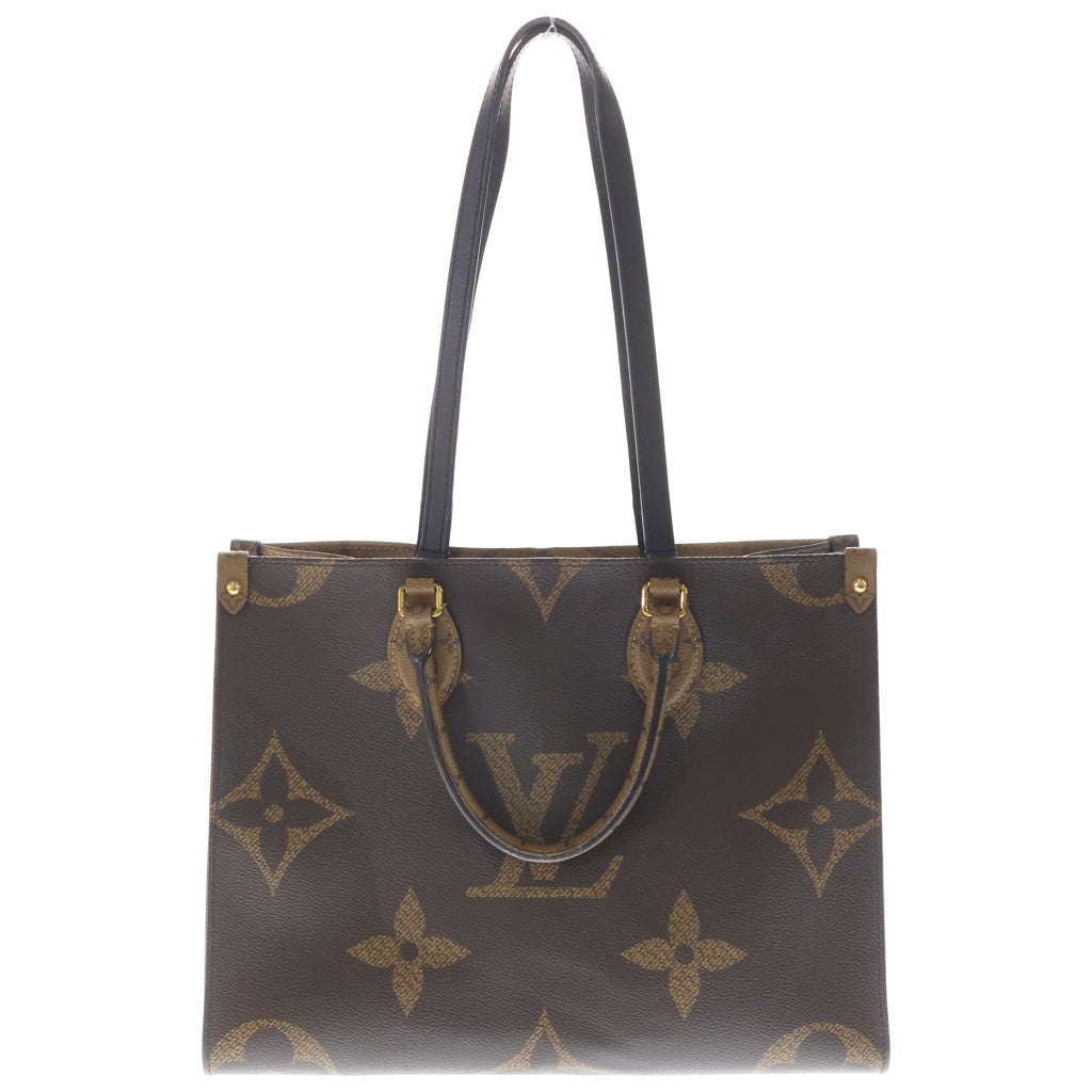 LOUIS VUITTON(ルイヴィトン) リバースモノグラム オンザゴーGM PVC レザー 2WAY ハンドバッグ トートバッグ ショルダーバッグ ICタイプ ブラウン M45320 レディース