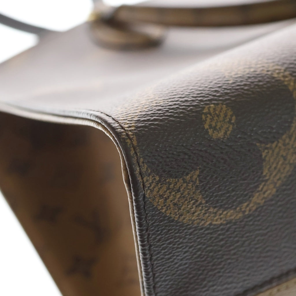 LOUIS VUITTON(ルイヴィトン) リバースモノグラム オンザゴーGM PVC レザー 2WAY ハンドバッグ トートバッグ ショルダーバッグ ICタイプ ブラウン M45320 レディース