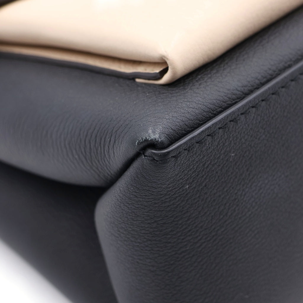 LOUIS VUITTON(ルイヴィトン) マイロックミーBB ローリエ トフィーラテ レザー 2WAY ハンド ショルダーバッグ シルバー金具 カーキ/ブラック M55522 レディース