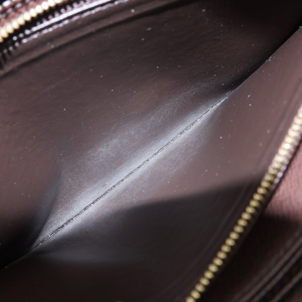 LOUIS VUITTON(ルイヴィトン) ダミエ ジッピーウォレット 長財布 ブラウン レザー PVC×レザー N60015