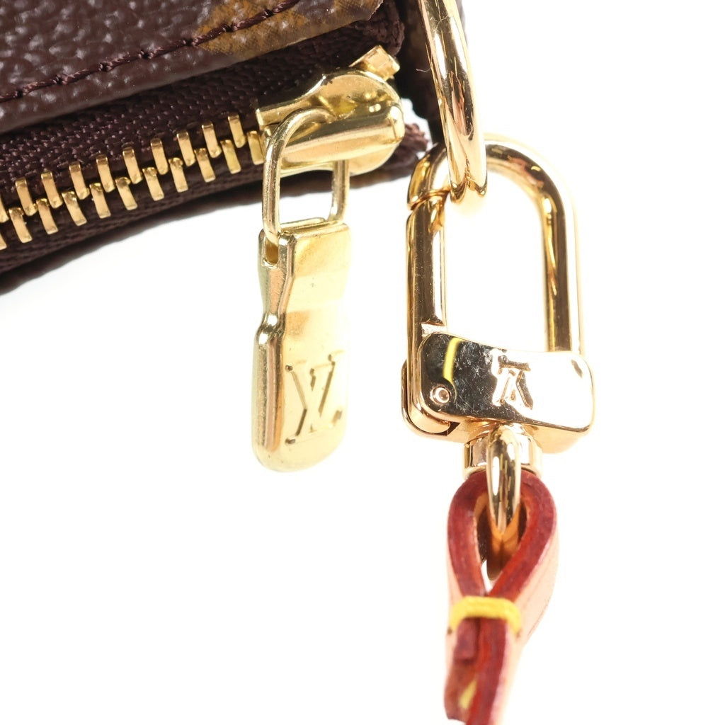 LOUIS VUITTON(ルイヴィトン) モノグラム アクセソワール PVC レザー ハンドバッグ アクセサリーポーチ ブラウン M51980 レディース