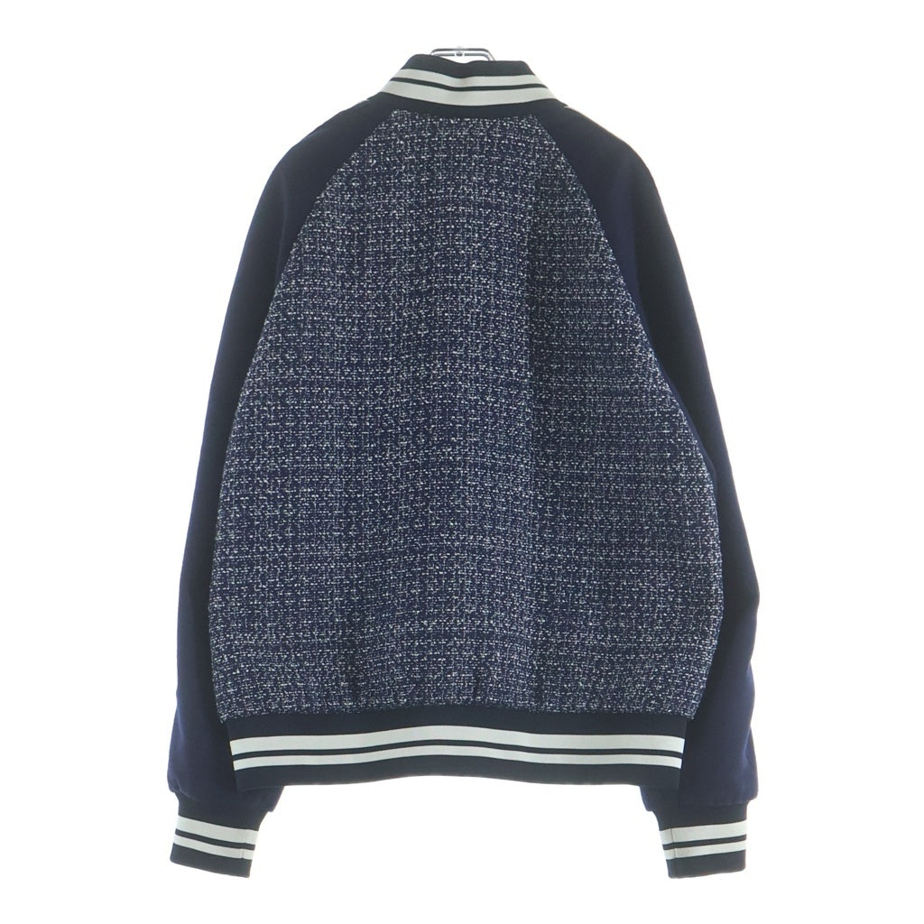 VALENTINO(ヴァレンティノ) Xビスコースツイード Vロゴ シグネチャーパッチ ボンバージャケット ネイビー 5V3CI0B2ABD_ZCV