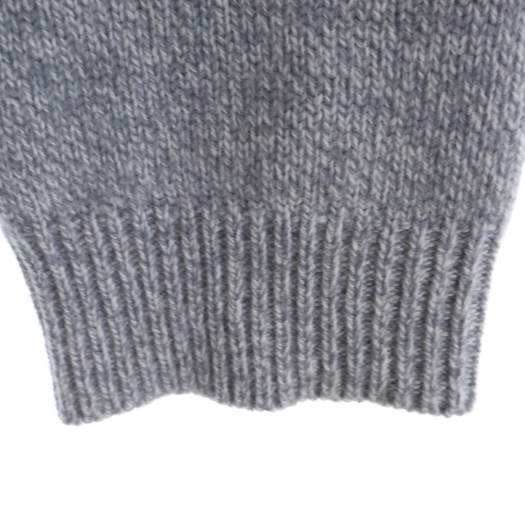 LOUIS VUITTON(ルイヴィトン) 26SS チャンキー ウールカシミヤ クルーネックニット セーター長袖 フォックス キツネ ロゴ グレー RM261MM EHO HUN21W
