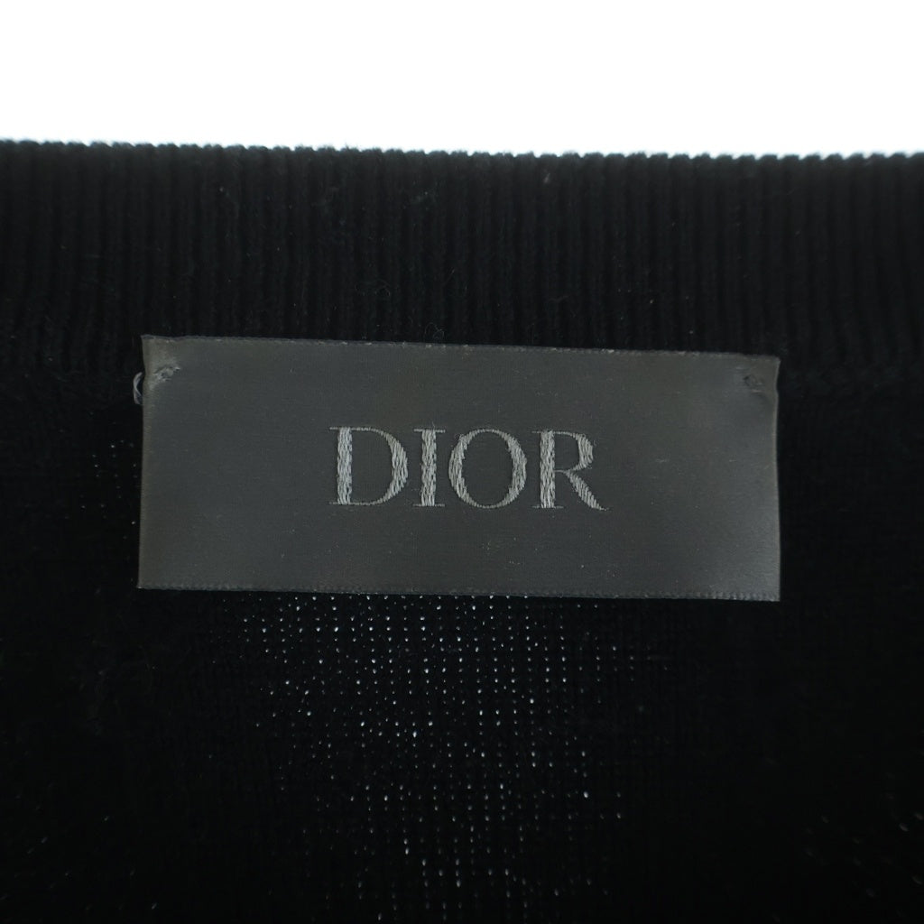 Christian Dior(クリスチャンディオール) 26SS ロゴ ニットセーター ブラック ウールモヘア #L 443M645AT884