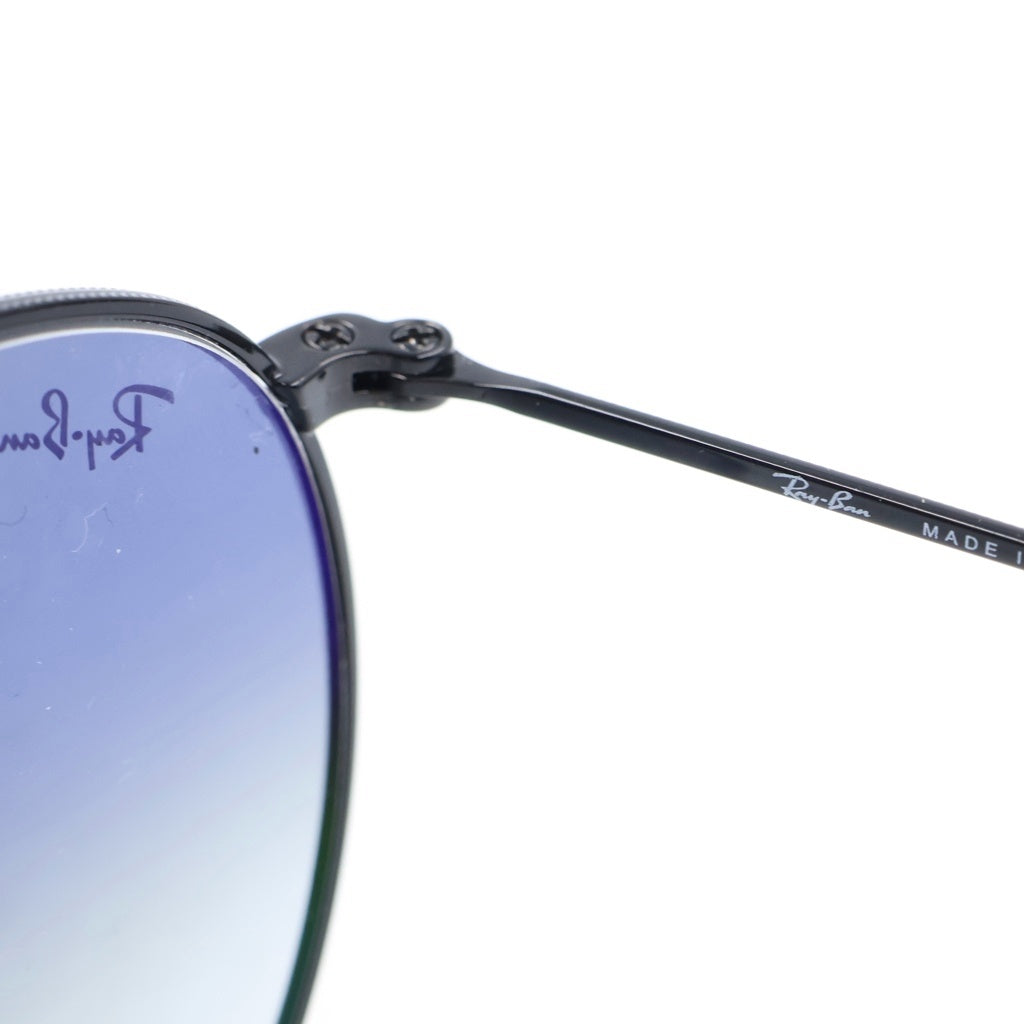 Ray Ban(レイバン) RB3447 ROUND METAL ラウンドメタル サングラス アイウェア メガネ 眼鏡 ブラック/ブルー