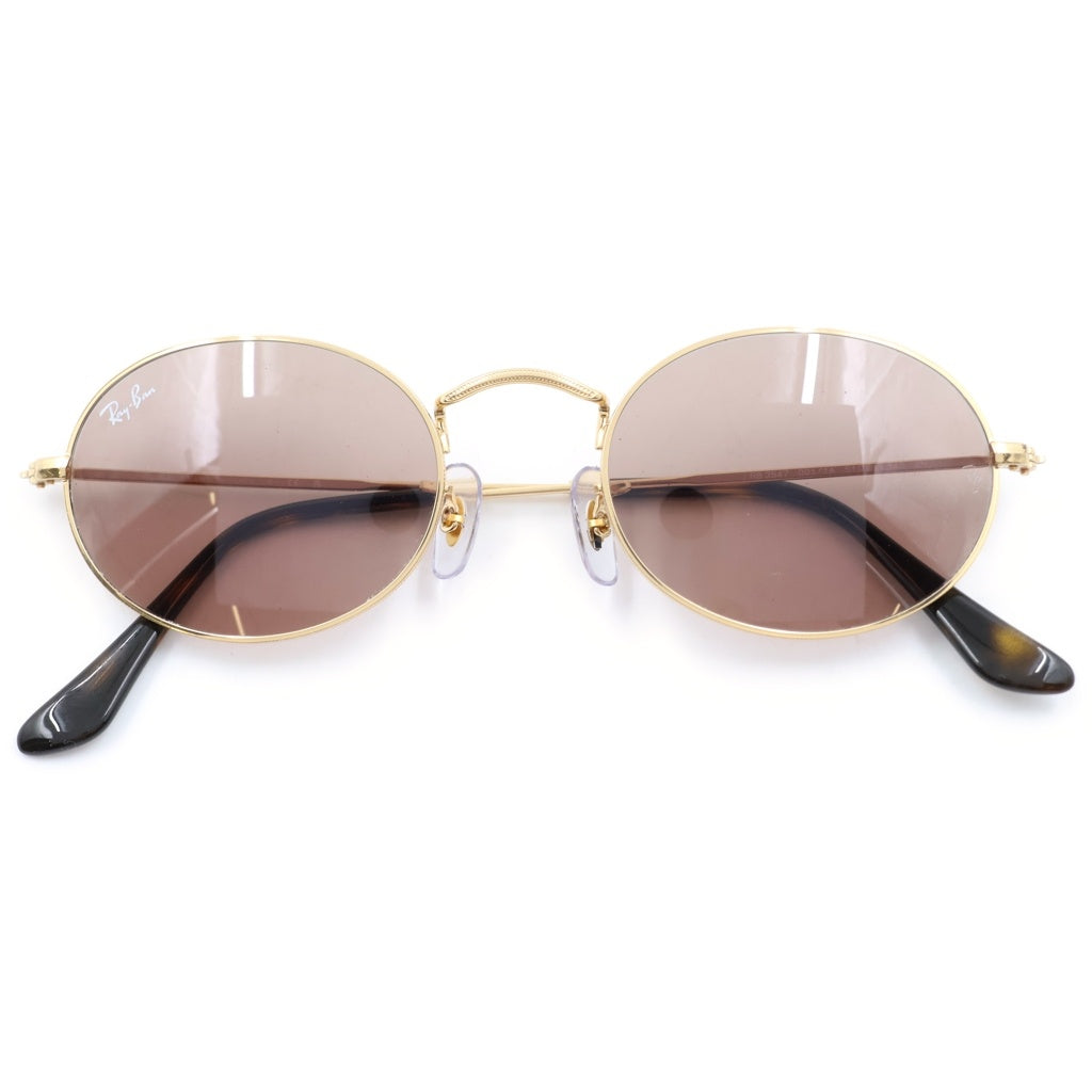Ray Ban(レイバン) RB3547 OVAL METAL オーバルメタルフレーム サングラス アイウェア メガネ 眼鏡 カラーレンズ ゴールド/ブラウン レディース