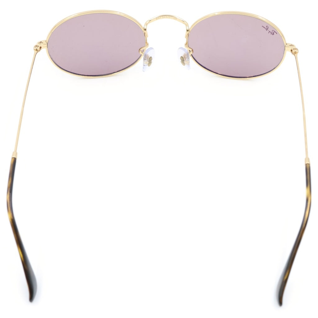 Ray Ban(レイバン) RB3547 OVAL METAL オーバルメタルフレーム サングラス アイウェア メガネ 眼鏡 カラーレンズ ゴールド/ブラウン レディース